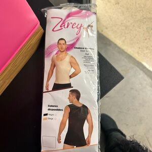 Zarey Men's Beige Compression Vest